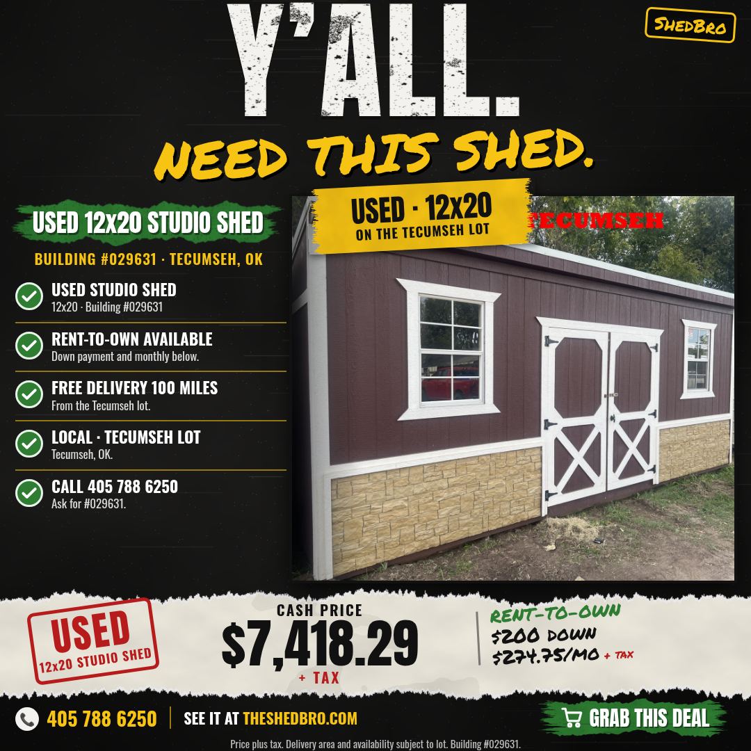Studio Shed 12x20 · #029631